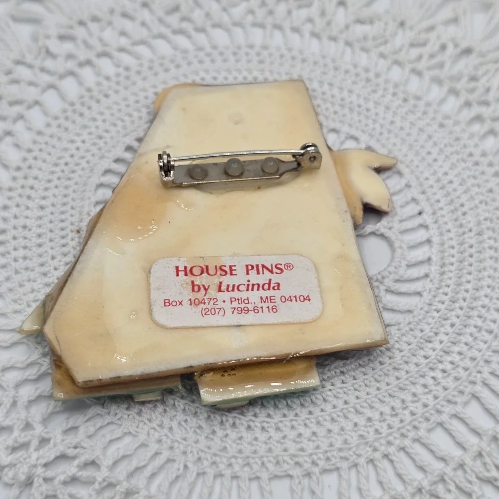 House Pins By Lucinda Palm Tree Vintage Pink Rhinestone Purple Palm Tree